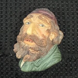 Vintage Bossons Chalkware Head Oliver Twist’s Fagin Bust Sculpture